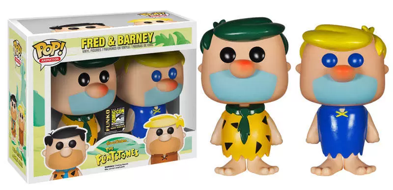POP! Animation - Hanna-Barbera - Fred And Barney Green And Yellow Hair 2 Pack