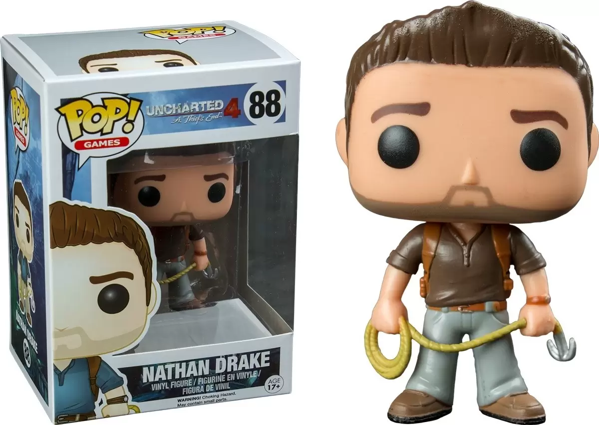 Uncharted - Nathan Drake Brown Shirt - POP! Games action figure 88