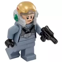 Rebel Pilot A-wing (Open Helmet, Sand Blue Jumpsuit, Female)