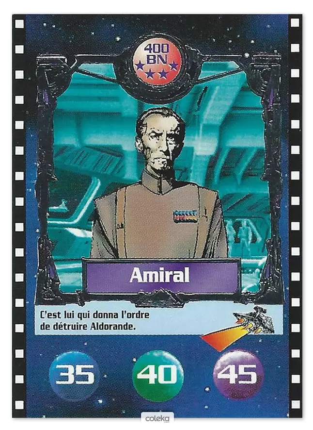 Cartes BN : Le défi du Jedi - Amiral