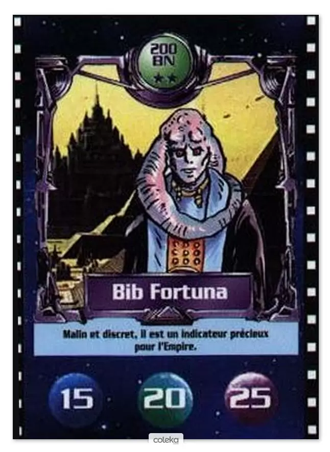 Cartes BN : Le défi du Jedi - Bib Fortuna (version 2)