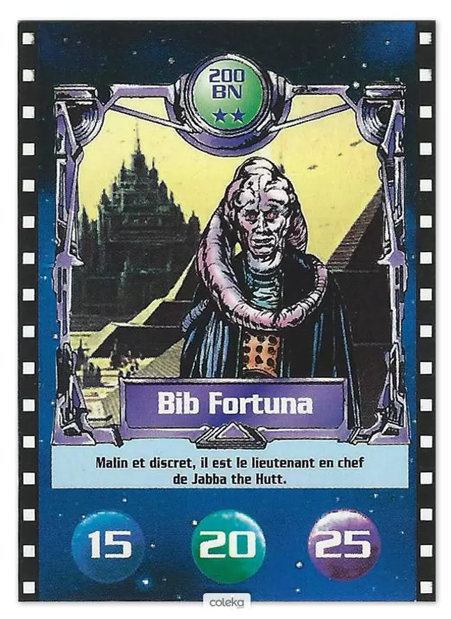 Cartes BN : Le défi du Jedi - Bib Fortuna