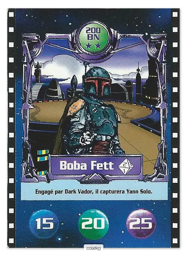 Cartes BN : Le défi du Jedi - Boba Fett (Version 1)