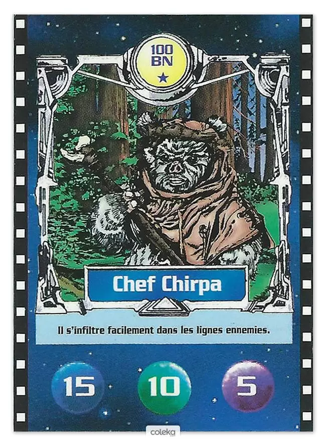 Cartes BN : Le défi du Jedi - Chef Chirpa