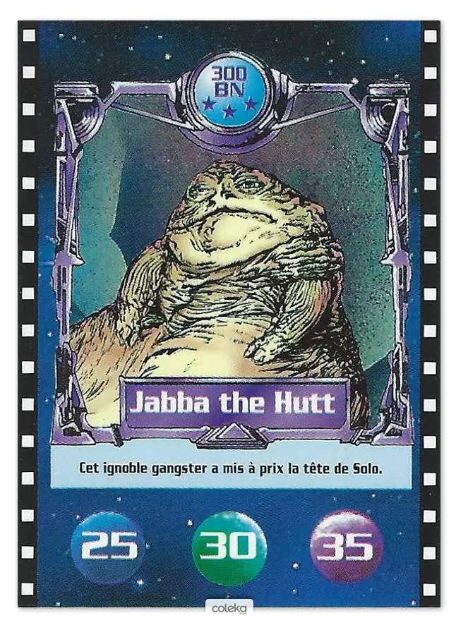 Cartes BN : Le défi du Jedi - Jabba the Hutt