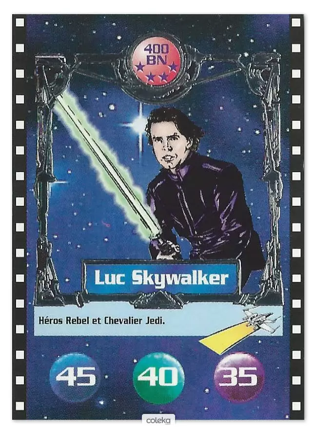 Cartes BN : Le défi du Jedi - Luc Skywalker