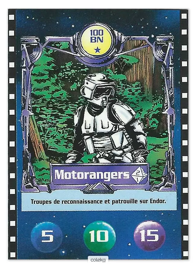Cartes BN : Le défi du Jedi - Motorangers
