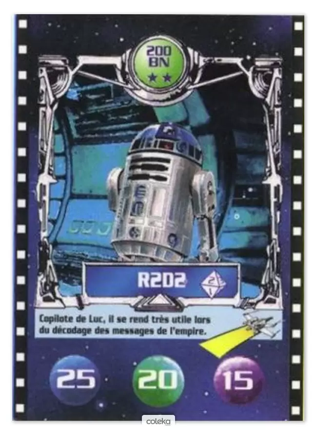 Cartes BN : Le défi du Jedi - R2-D2 (version 3)