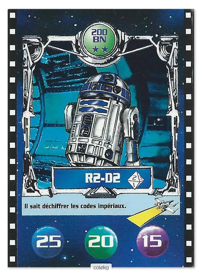 Cartes BN : Le défi du Jedi - R2-D2