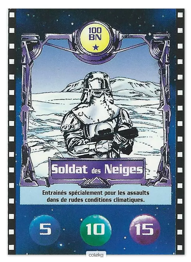 Cartes BN : Le défi du Jedi - Soldat des neiges