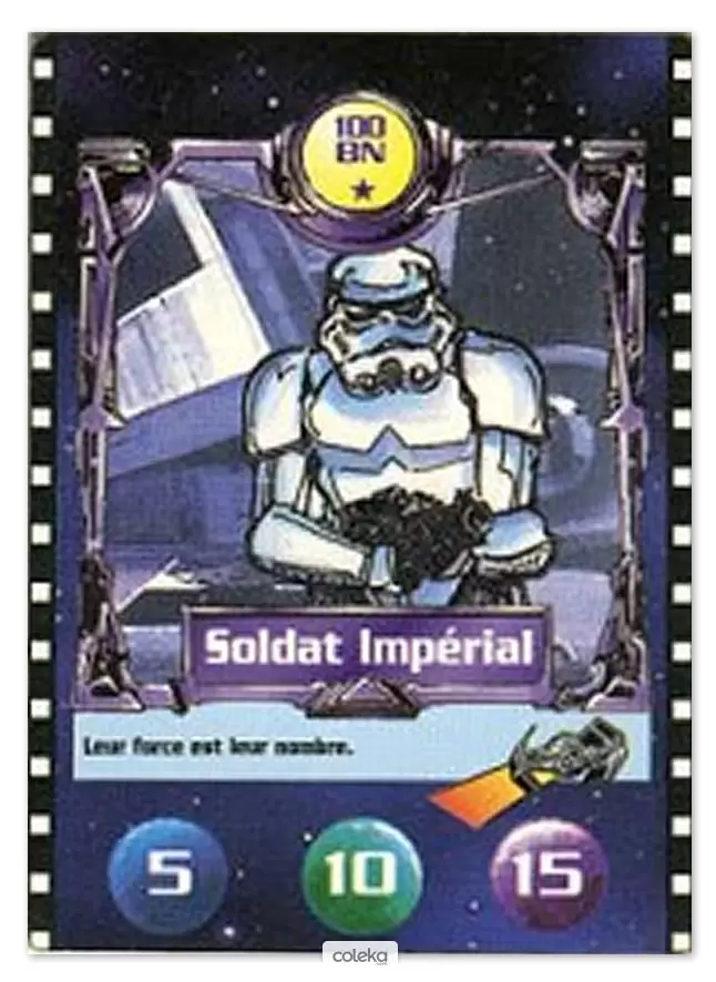 Cartes BN : Le défi du Jedi - Soldat Impérial (version 2)