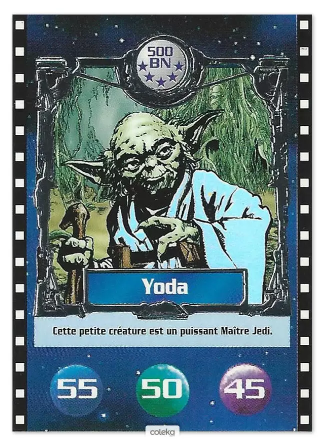 Cartes BN : Le défi du Jedi - Yoda