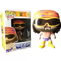 WWE - Macho Man Randy Savage Orange Bandana/Purple Trunks