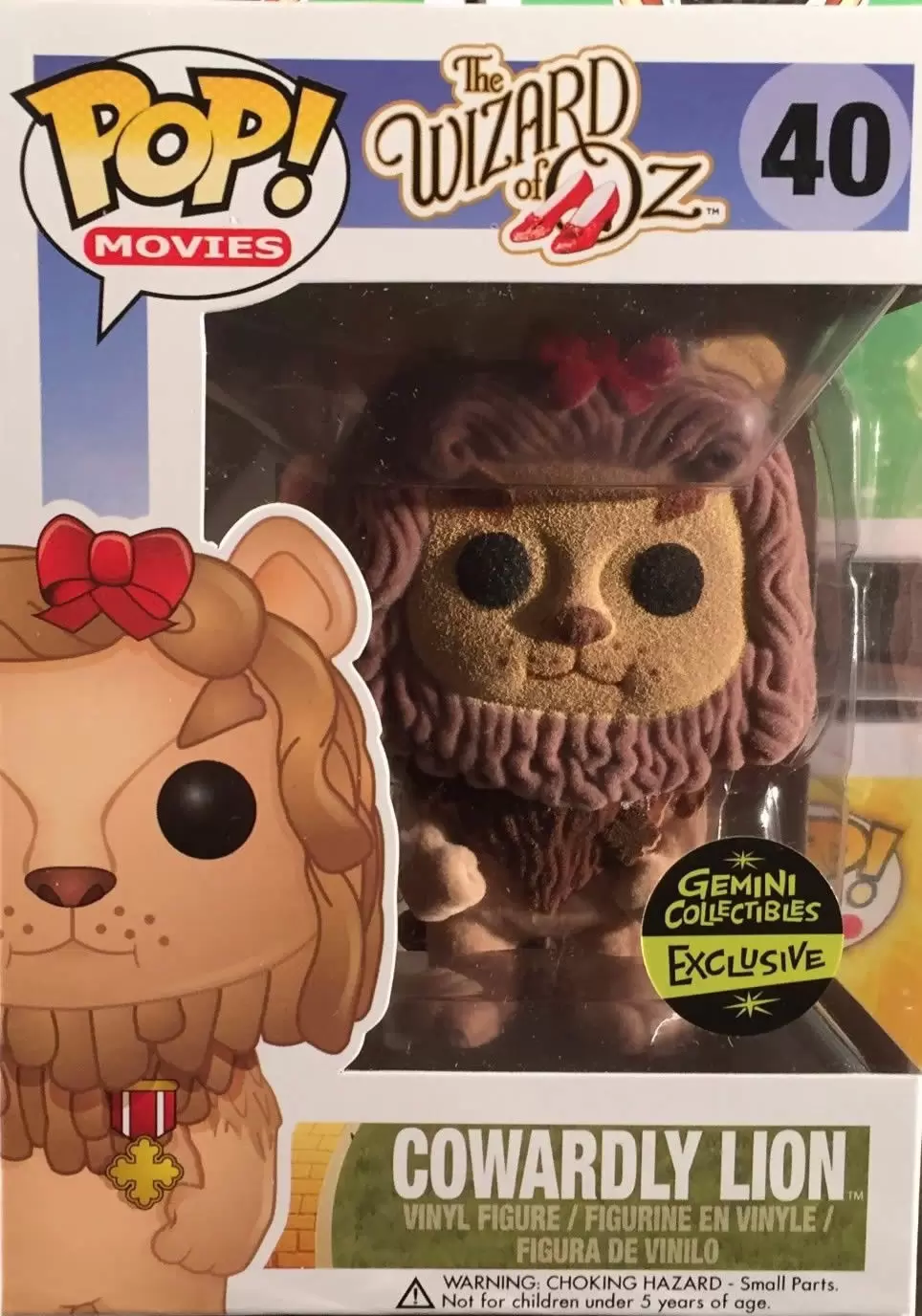POP! Movies - The Wizard of Oz - Cowardly Lion Flocked
