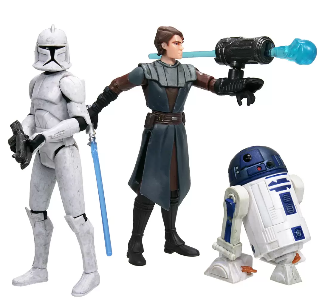 The Clone Wars (TCW 2008) - Commemorative DVD Collection - Clone Trooper, Anakin Skywalker, and R2-D2