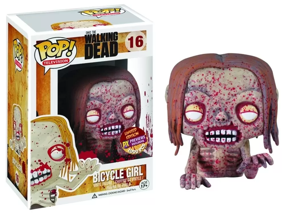 POP! The Walking Dead - The Walking Dead - Bicycle Girl Zombie Bloody