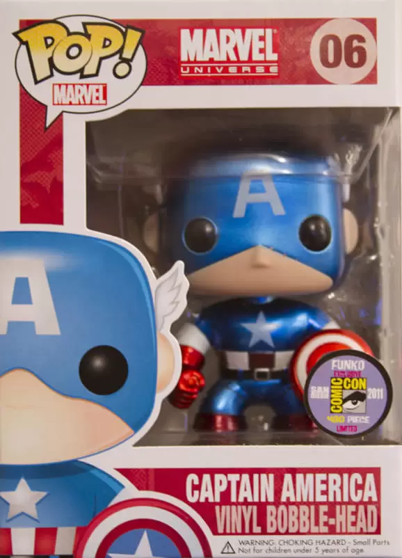 POP! MARVEL - Marvel Universe - Captain America Metallic