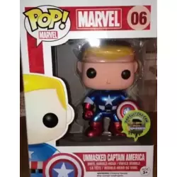 Marvel - Unmasked Captain America Metallic