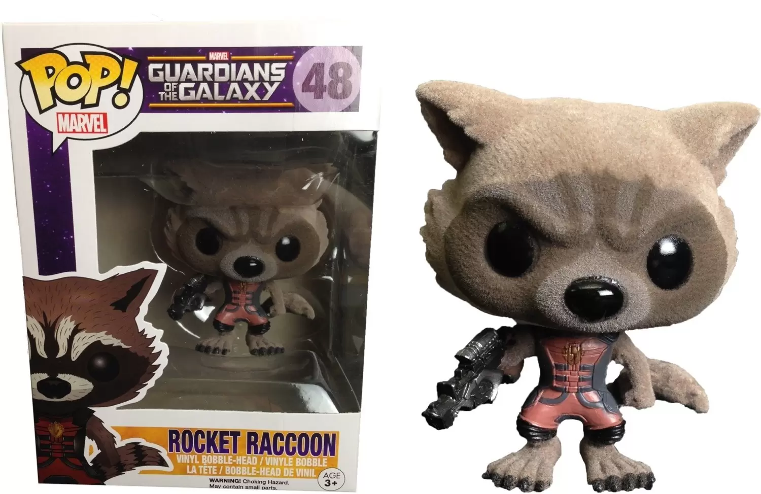 POP! MARVEL - Guardians of the Galaxy - Rocket Racoon Red Flocked