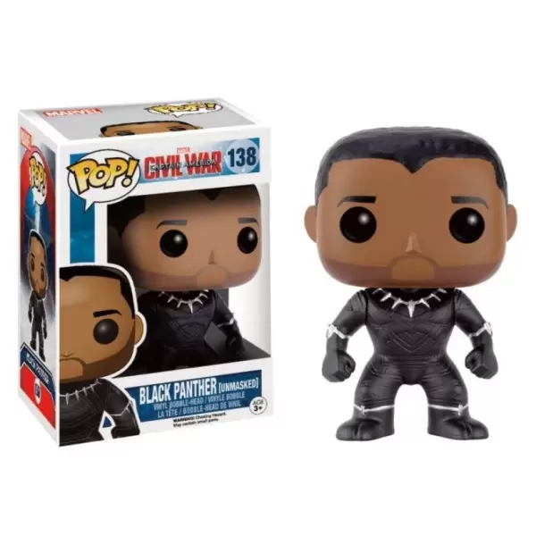POP! MARVEL - Civil War - Black Panther Unmasked