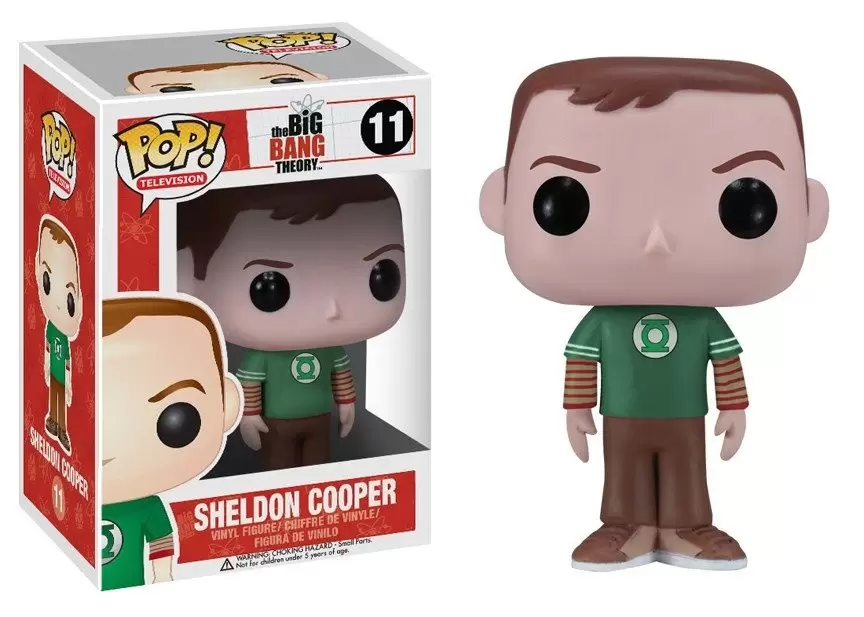 POP! Television - Big Bang Theory - Sheldon Cooper T-Shirt Green Lantern