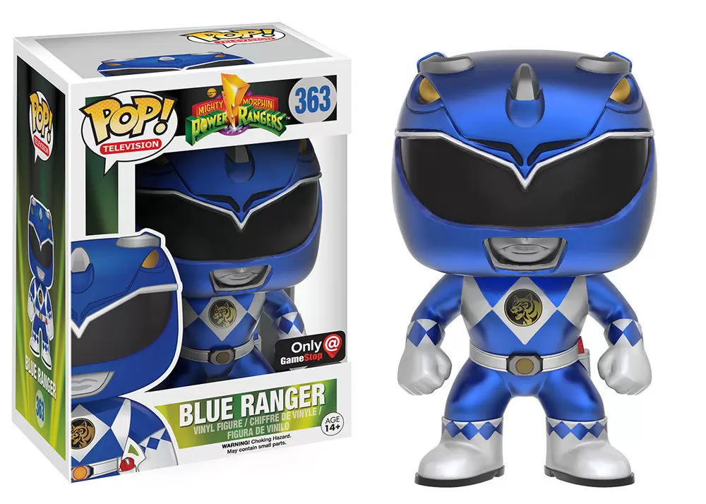POP! Television - Power Rangers - Blue Ranger Metallic