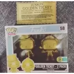 Willy Wonka and the Chocolate Factory - Golden Ticket 2 Pack