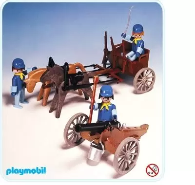 Far West Playmobil - US artillery Cart