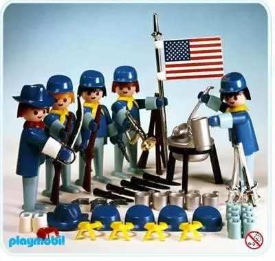 Playmboil American Civil War Cavalry Soldier Toy Stock Photo