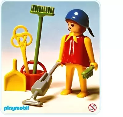 Playmobil dans la ville - Femme de ménage / aspirateur