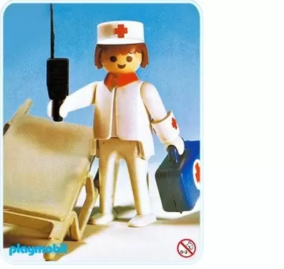 Playmobil Hôpital & Sauveteurs - Infirmier et civière