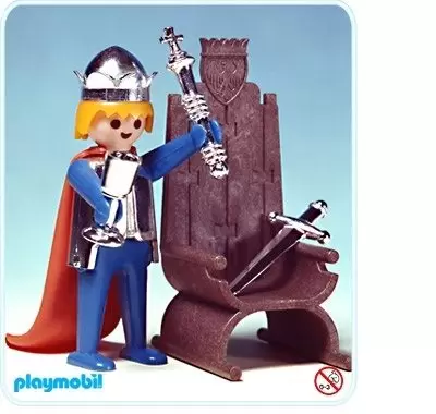 Playmobil Chevaliers - Roi et son trône (version 2)