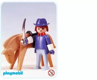 Far West Playmobil - US general with horse
