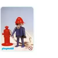Fire Fighter with hydrant