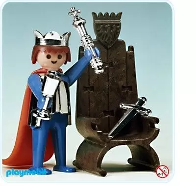 Playmobil Chevaliers - Roi et trône