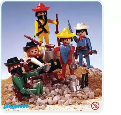 Far West Playmobil - Cow-boys and Mexicans Set