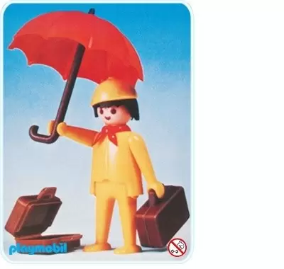 Playmobil Aéroport & Avions - Voyageur avec parapluie