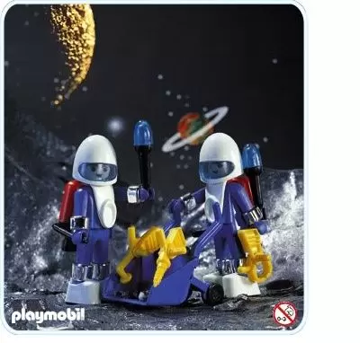Playmobil Espace - 2 astronautes et charrette