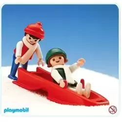 Playmobil Toy Play Set 3684 Skiing Family Vintage Ski Winter Fun 