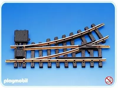 Playmobil Trains - Aiguillage manuel vers la gauche