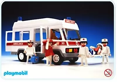 Playmobil Rescuers & Hospital - Ambulance with White Roof