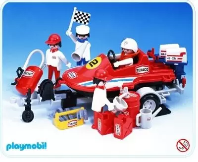 Playmobil Port & Plaisance - Bateau de course et remorque