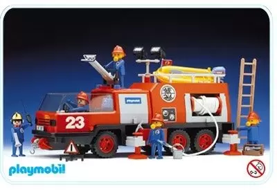 Playmobil Pompier - Camion d\'intervention de Pompier n°23