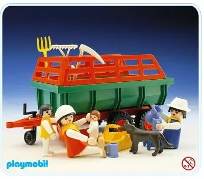 Playmobil Fermiers - Chariot à moisson