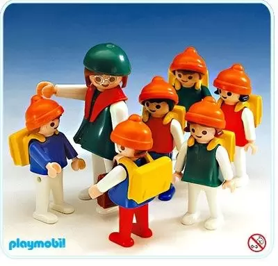 Playmobil dans la ville - Classe d\'écoliers