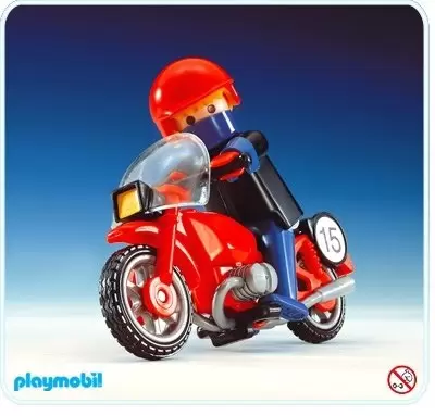 Playmobil Motor Sports - Motorcycle and Driver
