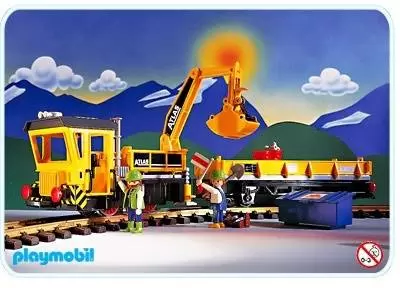 Playmobil-a-lever brake machine locomotive train 4034 4054 