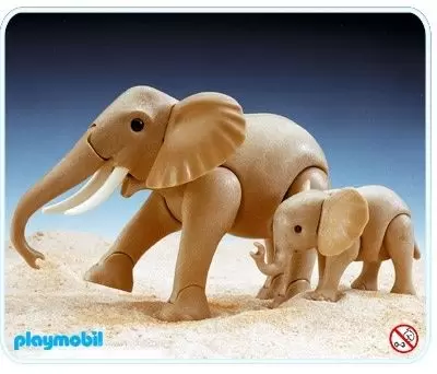 Playmobil Parc Animalier - Eléphant et bébé