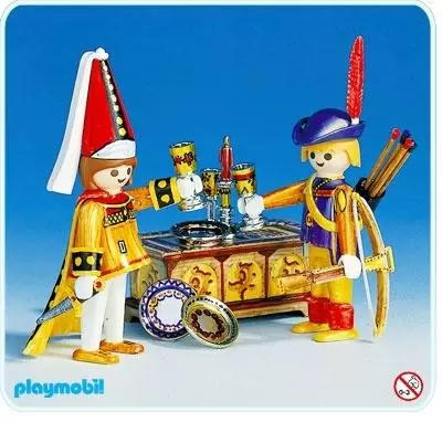 Playmobil COLOR - Bowman, Maiden & trunk