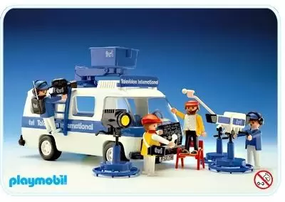 Playmobil dans la ville - Fourgonnette reportage TV